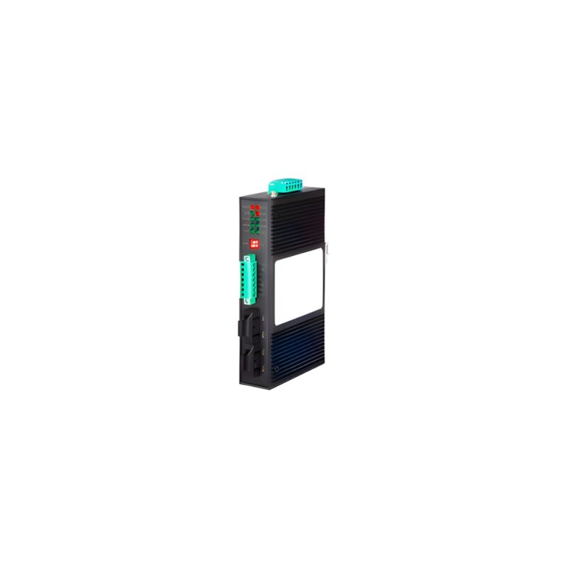 PORT-501-KG-DC24 - Conversor Serial RS232/485/422 para Fibra Anel FX, 1xPorta RS232/485/422, 2xPortas 100 Base-FX, Alimentação DC 9-36V