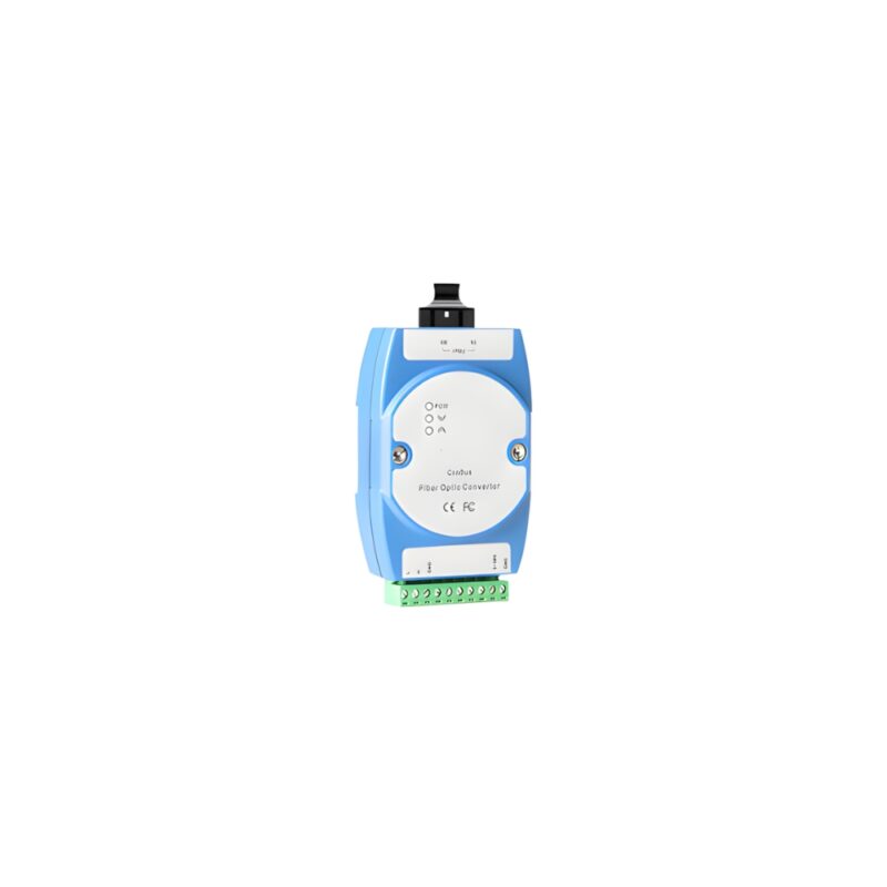 PORT-CAN-F(M/S) - Conversor de Fibra Óptica para CAN-BUS, Suporte a Comunicação Ponto a Ponto, DIN-RAIL, Adam Shell, Fonte Externa DC5-30V, Adaptador de Energia DC5V-1A Padrão