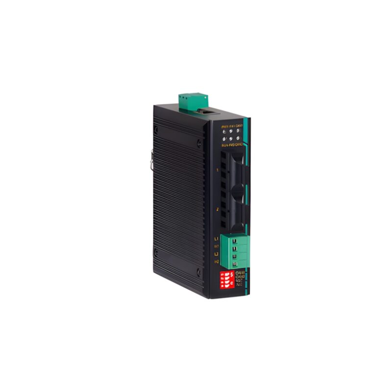 PORT-CANFIBER600 - Conversor/Servidor CAN-BUS para Fibra - 2xPortas de Fibra 100Base-FX, 2xPortas CAN, Fonte Externa 5VCC ou 9-30VCC