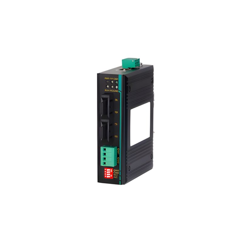 PORT-CANFIBER600 - Conversor/Servidor CAN-BUS para Fibra - 2xPortas de Fibra 100Base-FX, 2xPortas CAN, Fonte Externa 5VCC ou 9-30VCC