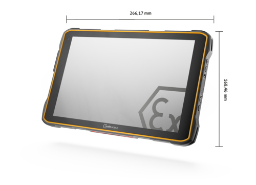 PWT-IS940.2 - Tela de 10.1″, Certificação ATEX e IECEx para Atmosfera Explosiva (Zona 2/22), Proteção IP68, Processador Qualcomm® QCM6490 Octa Core, Memória 8GB RAM, Armazenamento Interno de 128GB