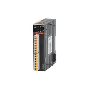 Módulo de expansão K622S-16DTN Kinco com 16 saídas transistor NPN 300mA 24VDC, isolação óptica 500VAC, impedância 0,3 ohm, grupos de 4 canais e dimensões 27x75x106mm para automação industrial
