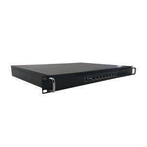 Computador industrial CAR-B158-40 barebone para segurança com chipset B158 Skylake, suporte DDR4 até 32GB, 8 portas LAN, formato rack 1U e fonte 220W para monitoramento e automação industrial