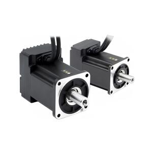 Servo motor ISMK60-020-DMBK-AA-000 com potência 200W, alimentação 220VAC, torque 0,64Nm, velocidade 3000RPM, encoder absoluto multivolta, inércia 0,176 kg·cm², corrente 7A, freio integrado e proteção IP65
