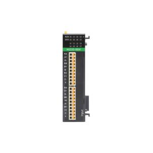 Módulo de expansão K633S-06IV Kinco com 4 entradas analógicas e 2 saídas analógicas 12 bits, sinais 1-5V, 0-10V, 4-20mA e 0-20mA, taxa 15 conversões por segundo e dimensões 27x75x106mm para automação industrial