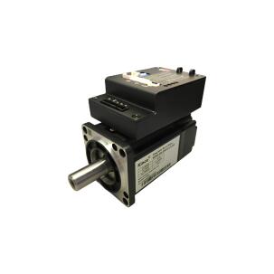 Servo motor integrado MD60-040-DMAK-CA-000 com potência 400W, tensão 20-72VDC, torque nominal 1,27Nm, velocidade 3000RPM, encoder eletromagnético, corrente nominal 10A pico 36A, inércia 0,405 kg·cm², comunicação CANopen RS232 e proteção IP20