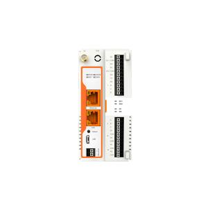 Gateway IoT modular PORT-CG300G com 4G LTE, WLAN, LAN e WAN 10/100Mbps, 2 entradas digitais, 2 saídas digitais, 2 entradas analógicas, protocolo MQTT, integração AWS IoT, RS485 RS232 opcional, alimentação 9-36V e montagem trilho DIN