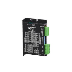 Drive para motor de passo R42S 2 fases com corrente 2,2A, tensão 18-50VDC, proteção IP54, dimensões 93x56x21mm e design compacto para automação industrial e sistemas CNC