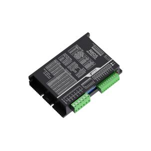 Drive para motor de passo R60S 2 fases com corrente 5,6A, tensão 18-50VDC, proteção IP54, dimensões 112x76x33mm e design compacto para automação industrial e sistemas CNC