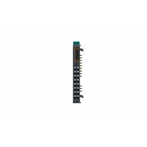 Módulo de expansão RB-3118 Decowell com 8 saídas digitais PNP 500mA 24VDC, isolamento por optoacoplador, indicadores LED, terminais push-in, largura 12mm e fixação em trilho DIN