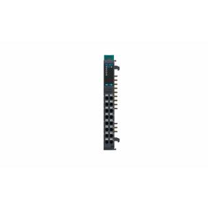 Módulo de expansão RB-4654 Decowell com 4 entradas analógicas configuráveis para termopares K, J, T, E, N, S, R, B, C, U, L e sinais mV, sistema 2 fios, terminais push-in, largura 12mm e fixação em trilho DIN