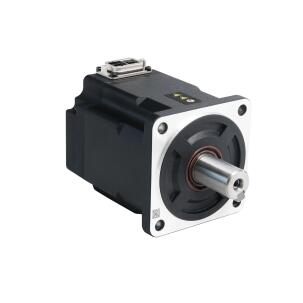 Servo motor SMK80S-0075-30VBK-5LSA com flange 80x80mm, potência 750W, alimentação 220VCA, torque 2,39Nm, velocidade 3000RPM, encoder óptico single turn, freio integrado e proteção IP65