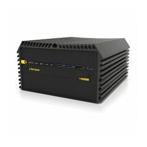 Box PC fanless cabledless WEBS-DS1401-I512B com processador Intel Core i5-12500TE, chipset R680E, 8GB DDR5, SSD 250GB, 2 portas COM, 2 portas RJ45 e alimentação 9-48VDC para automação e controle industrial