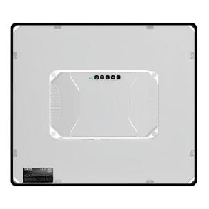 Monitor Industrial FRAME-21150CT com tela 15”, resolução 1024 x 768, touch capacitivo multitoque, proteção frontal IP65, traseira IP20, entradas HDMI, DVI e VGA, 2 USB e alimentação DC 9~36V.