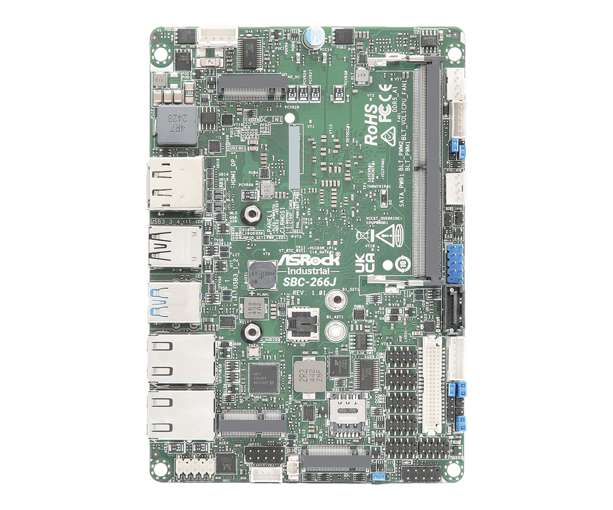 Placa Mãe Industrial SBC-266J | Intel® N150 Quad Core até 3.6GHz | 3.5" SBC