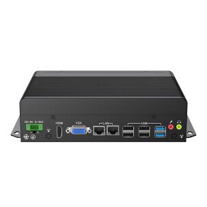 Box PC industrial fanless Portwell WEBS-2412-12555UGW11P com Intel Core i7-1255U, 16GB DDR4 SODIMM, SSD 500GB, 6x COM RS-232, 4x LAN RJ45 GbE, 4x USB, HDMI, VGA, entrada 9–36VDC e Windows 11 Pro para automação industrial, SCADA, controle serial e monitoramento.