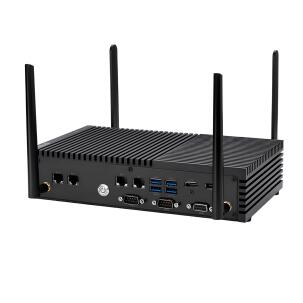 Box PC industrial PE200U-I5F com processador Intel Core i5-8365UE e Dual LAN
